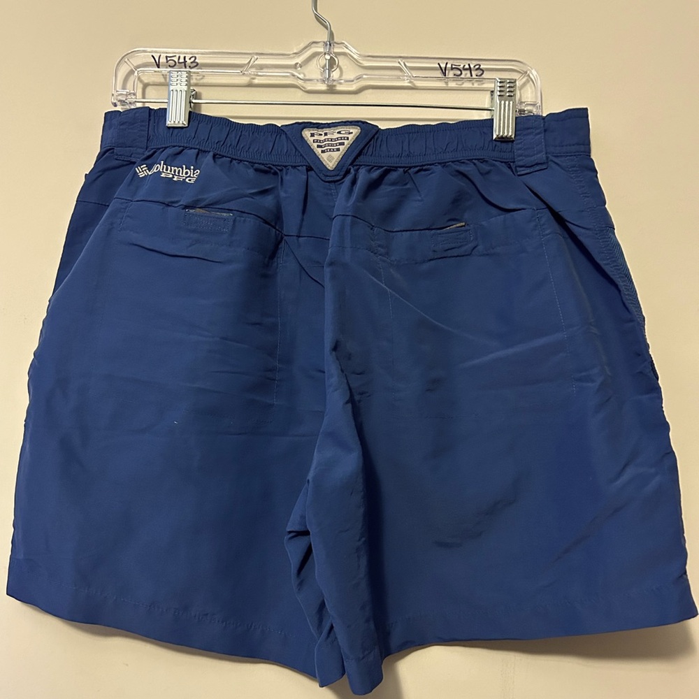 Men’s Columbia PFG Omni-Shade Navy Blue Fishing Shorts Size 34 6L - Picture 2 of 8